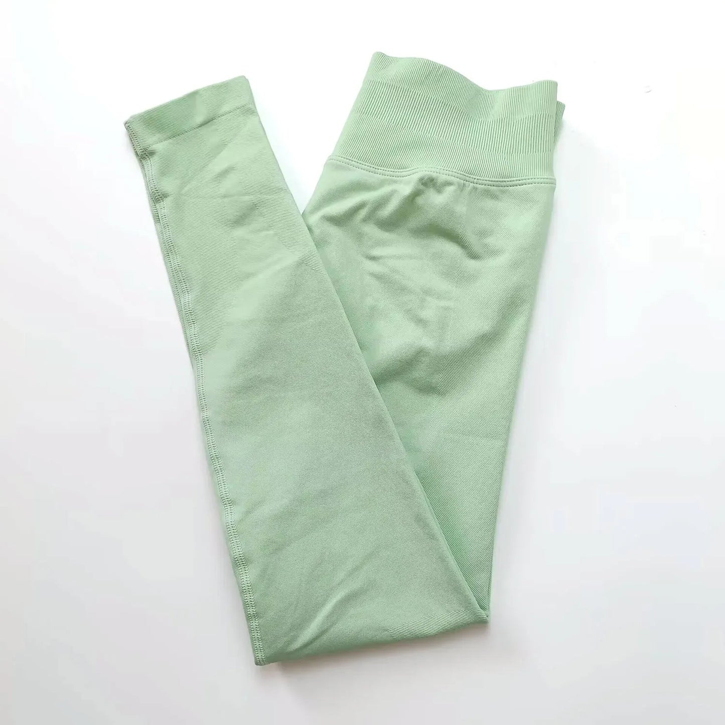 Impact Leggings Women Seamless Sports Yoga Pants Low Ribbed Band Gym Clothes Fitness Workout Wear Scrunch Bum Tights